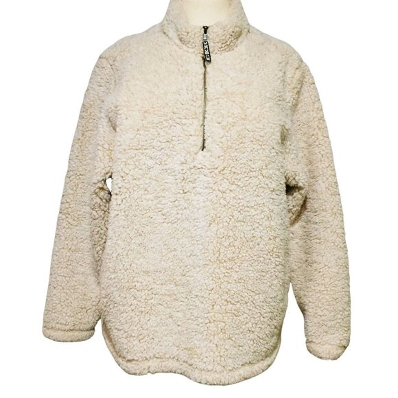 Women's SOFT Sherpa 16W 18W time and tru Oatmeal Heather Ivory - Picture 2 of 8